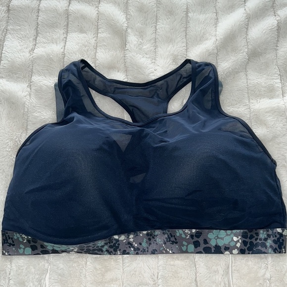 Navy Blue Sports Bra- 44DDD - Picture 4 of 7